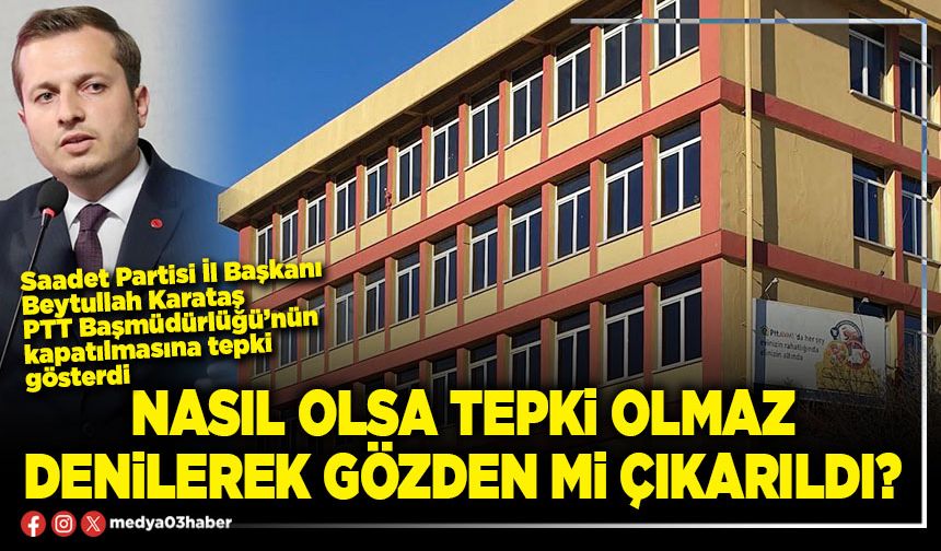 Nasıl olsa tepki olmaz denilerek gözden mi çıkarıldı?