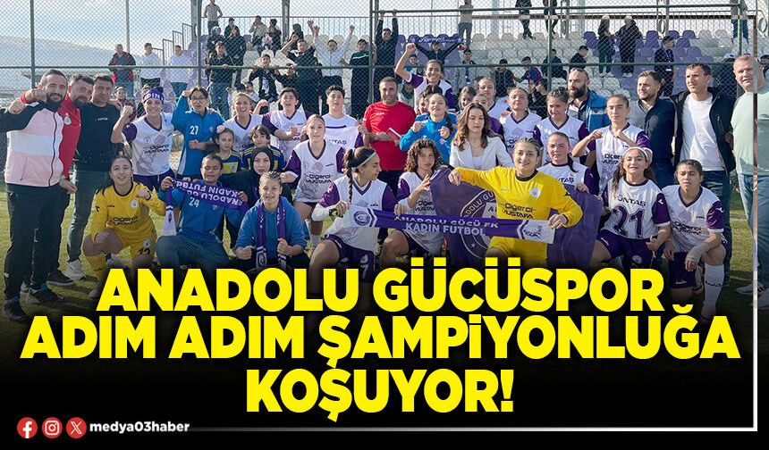 Anadolu Gücüspor adım adım şampiyonluğa koşuyor!