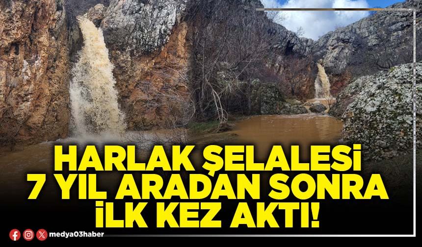 Harlak şelalesi 7 yıl aradan sonra ilk kez aktı!