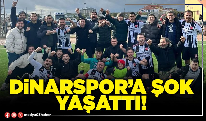 Dinarspor’a şok yaşattı!