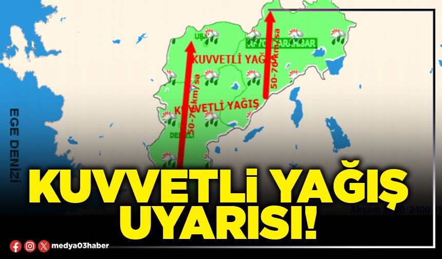 Kuvvetli yağış uyarısı!
