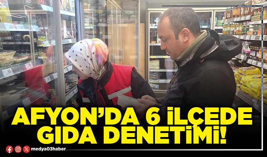 Afyon’da 6 ilçede gıda denetimi!