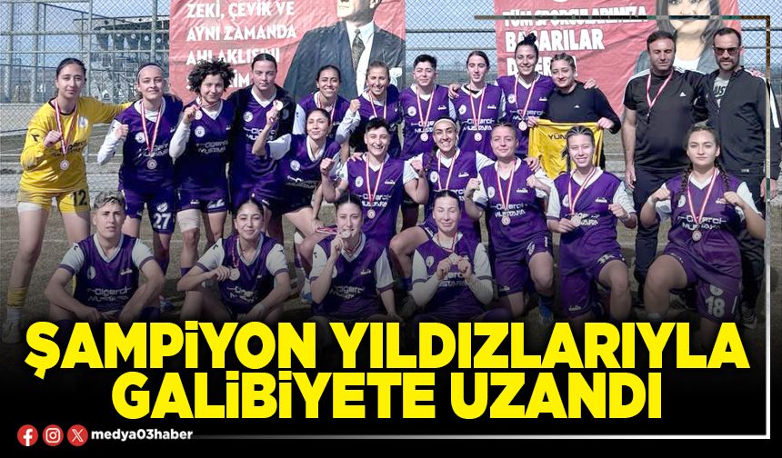 Şampiyon yıldızlarıyla galibiyete uzandı