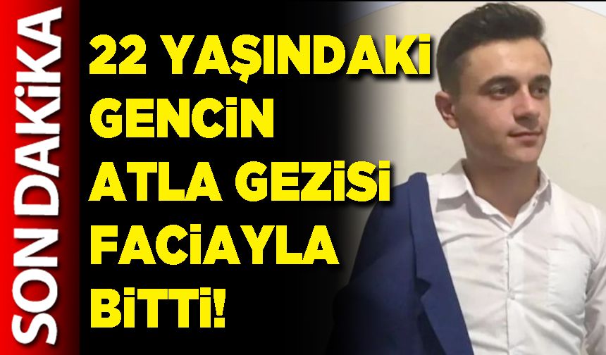 22 yaşındaki gencin atla gezisi faciayla bitti!