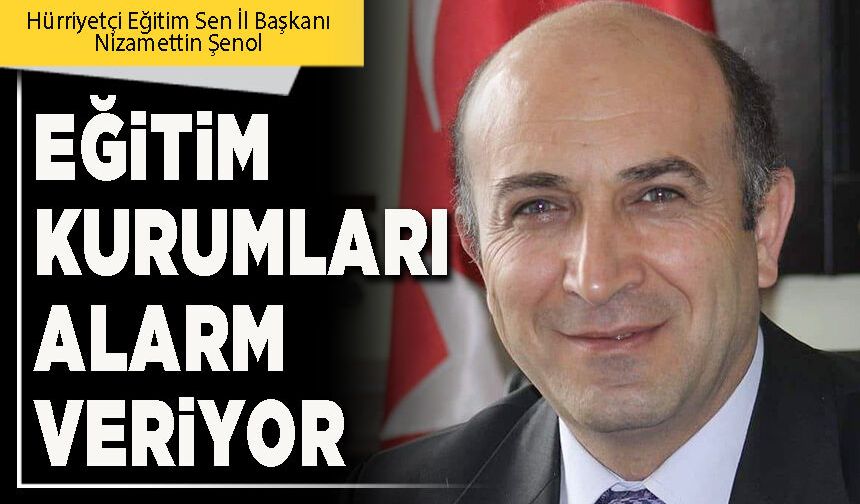 Eğitim kurumları alarm veriyor