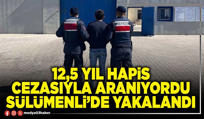 12,5 yıl hapis cezasıyla aranıyordu Sülümenli’de yakalandı