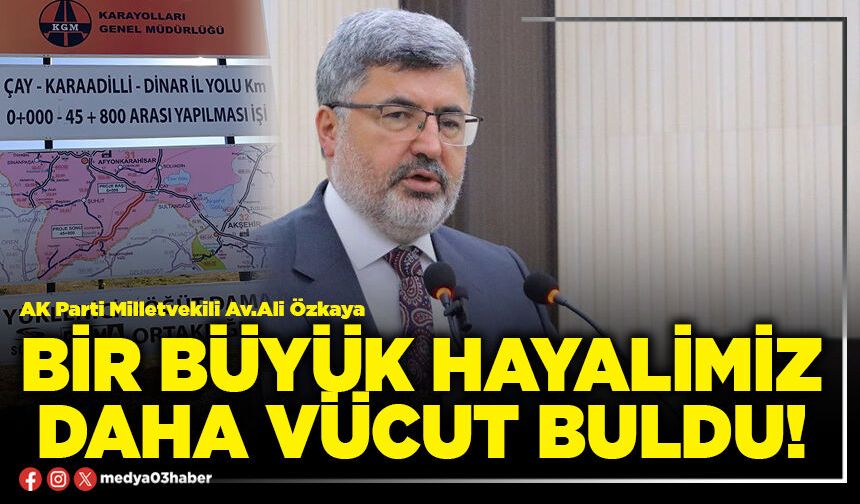 Bir büyük hayalimiz daha vücut buldu!