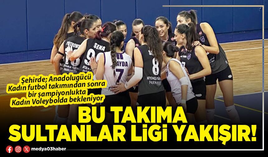 Bu takıma Sultanlar Ligi yakışır!