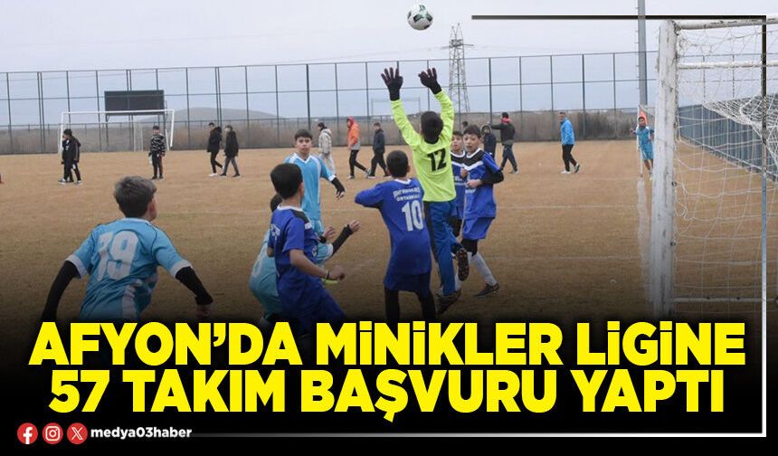 Afyon’da minikler ligine 57 takım başvuru yaptı