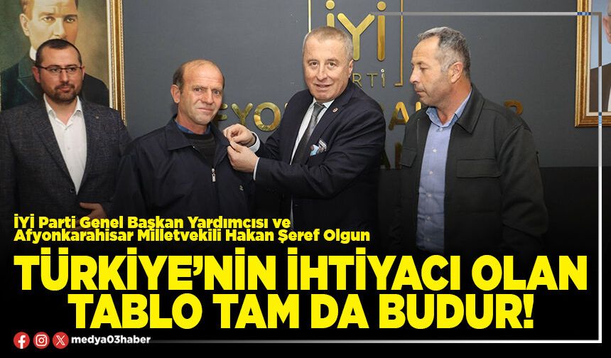 Türkiye’nin ihtiyacı olan tablo tam da budur!