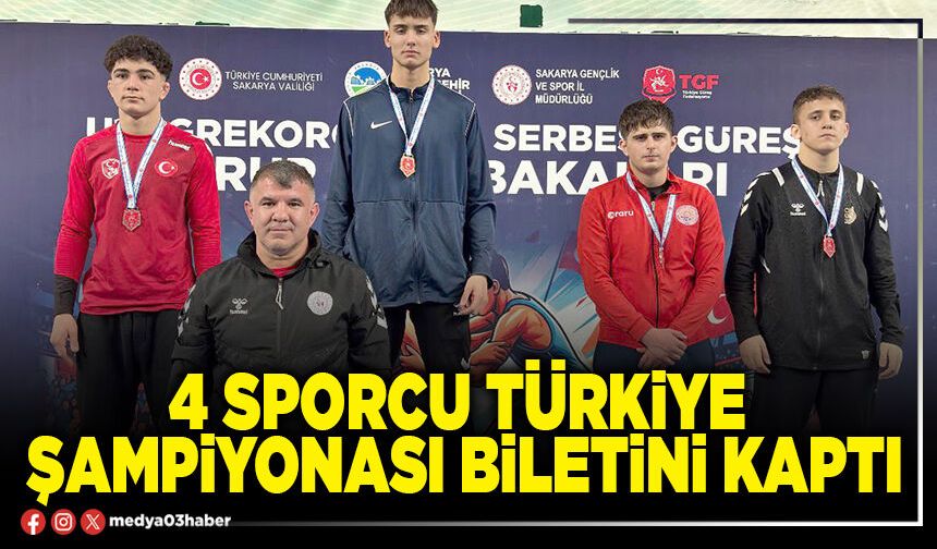 4 sporcu Türkiye Şampiyonası biletini kaptı