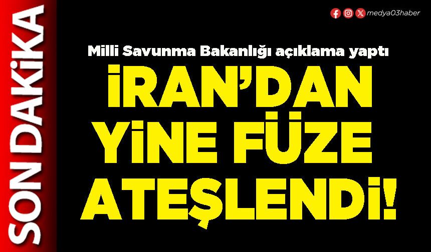 İran’dan yine füze ateşlendi!