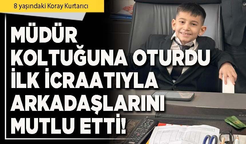 Müdür koltuğuna oturdu ilk icraatıyla arkadaşlarını mutlu etti!
