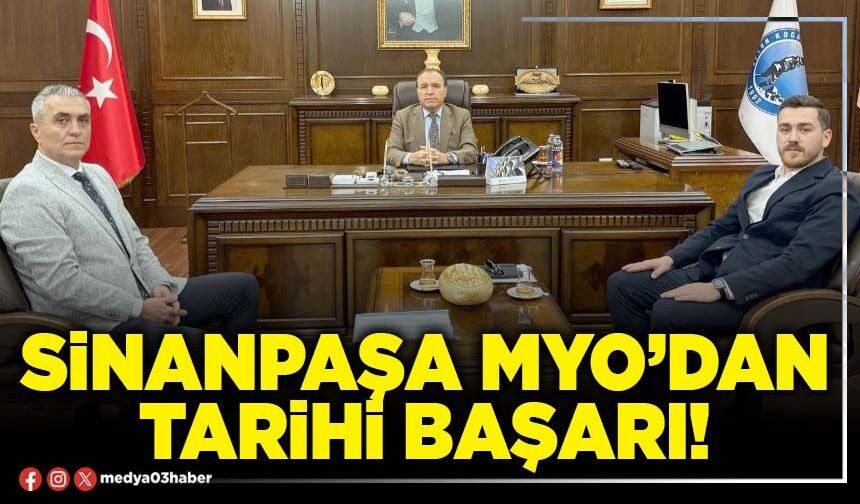 Sinanpaşa MYO’dan tarihi başarı!