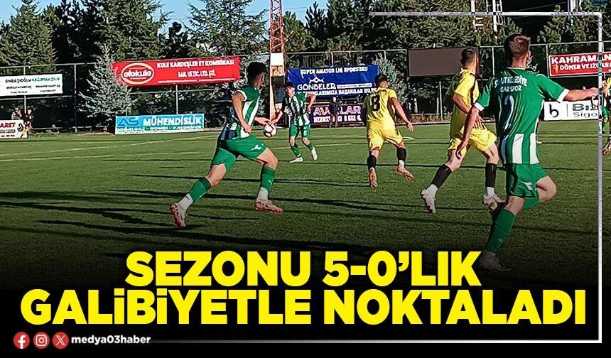 Sezonu 5-0’lık galibiyetle noktaladı