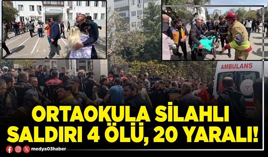 Ortaokula silahlı saldırı 4 ölü, 20 yaralı!