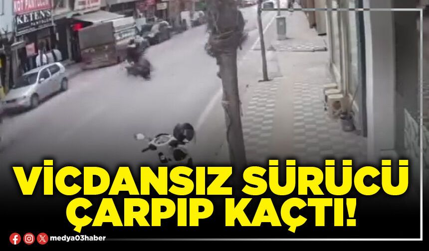 Vicdansız sürücü çarpıp kaçtı!