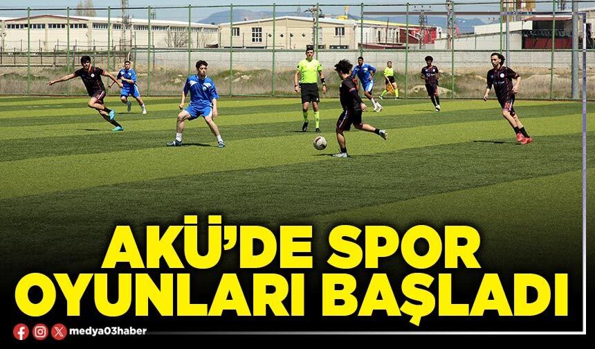 AKÜ’de spor oyunları başladı