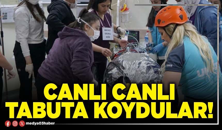 Canlı canlı tabuta koydular!