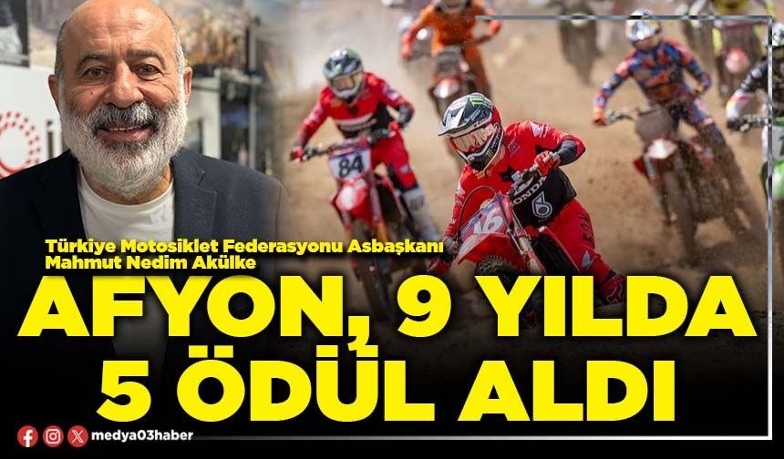 Afyon, 9 yılda 5 ödül aldı