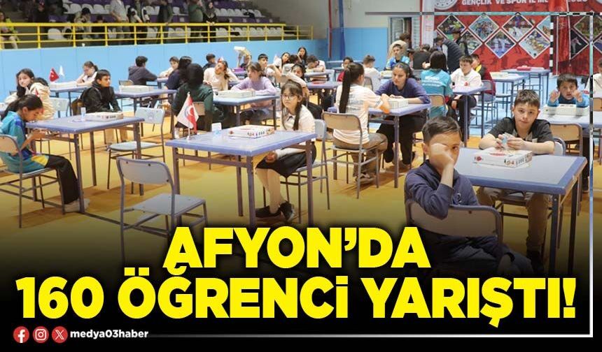 Afyon’da 160 öğrenci yarıştı!