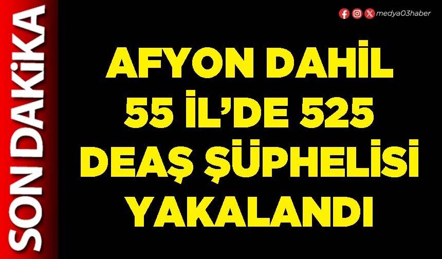Afyon dahil 55 İl’de 525 DEAŞ şüphelisi yakalandı