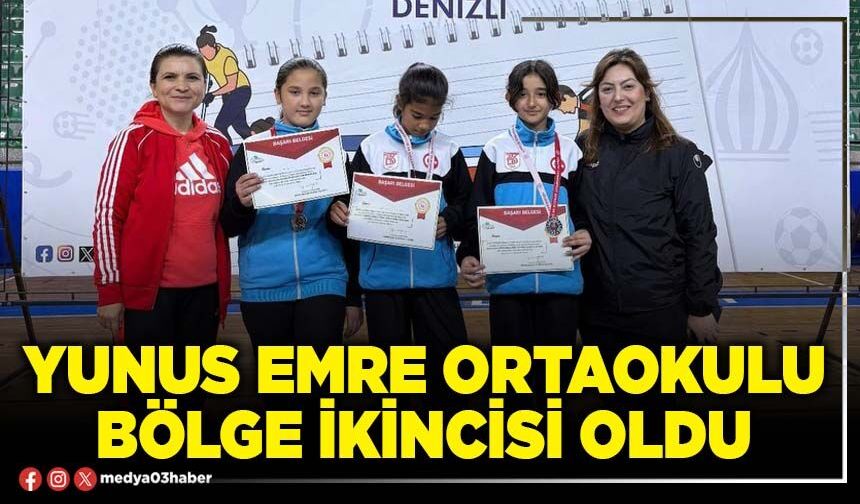 Yunus Emre Ortaokulu Bölge ikincisi oldu