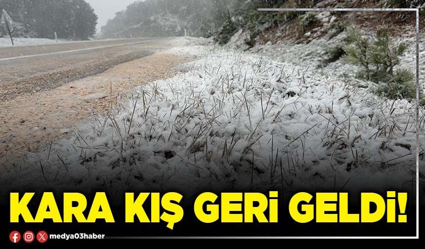 Kara kış geri geldi!