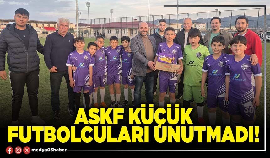 ASKF küçük futbolcuları unutmadı!