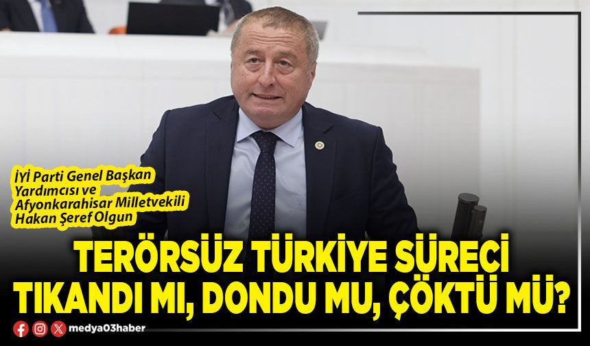 Terörsüz Türkiye süreci tıkandı mı, dondu mu, çöktü mü?