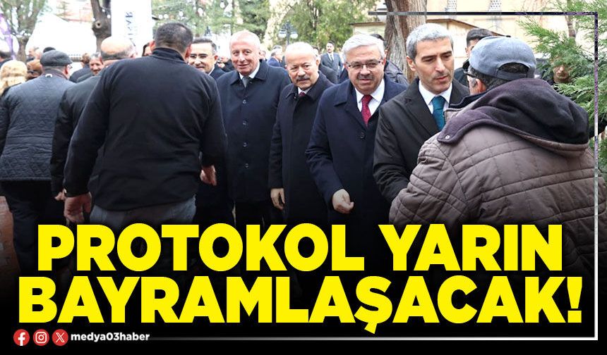 Protokol yarın bayramlaşacak