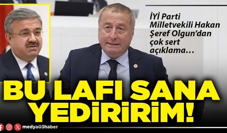 Bu lafı sana yediririm!