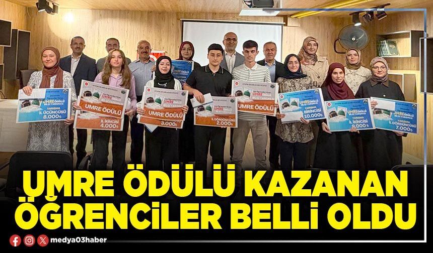 Umre ödülü kazanan öğrenciler belli oldu