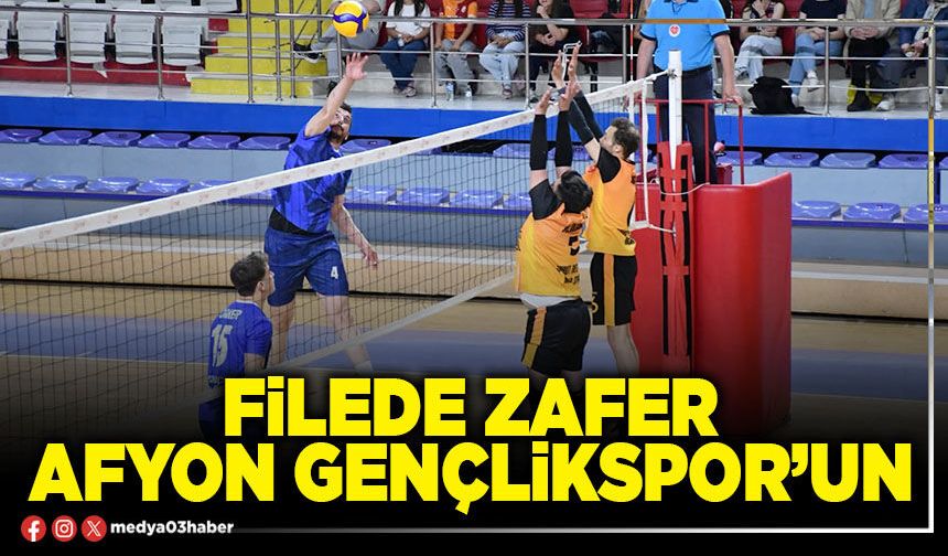 Filede zafer Afyon Gençlikspor’un