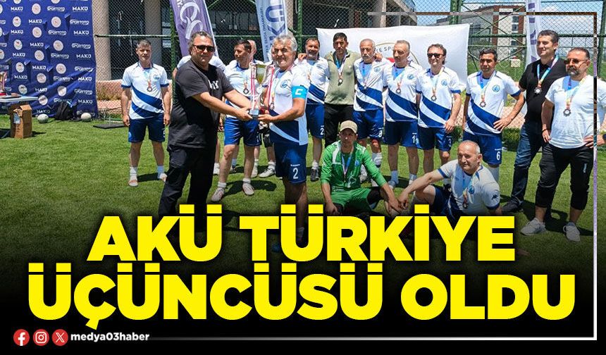 AKÜ Türkiye üçüncüsü oldu