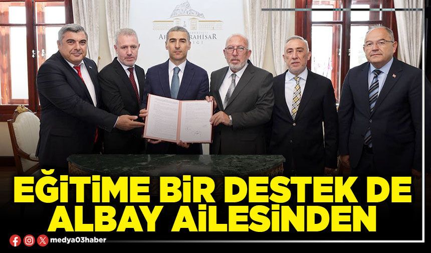 Eğitime bir destek de Albay ailesinden