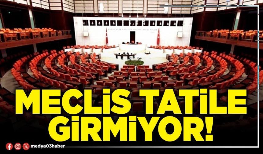Meclis tatile girmiyor!
