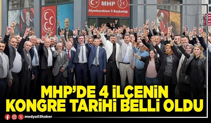 MHP’de 4 ilçenin kongre tarihi belli oldu