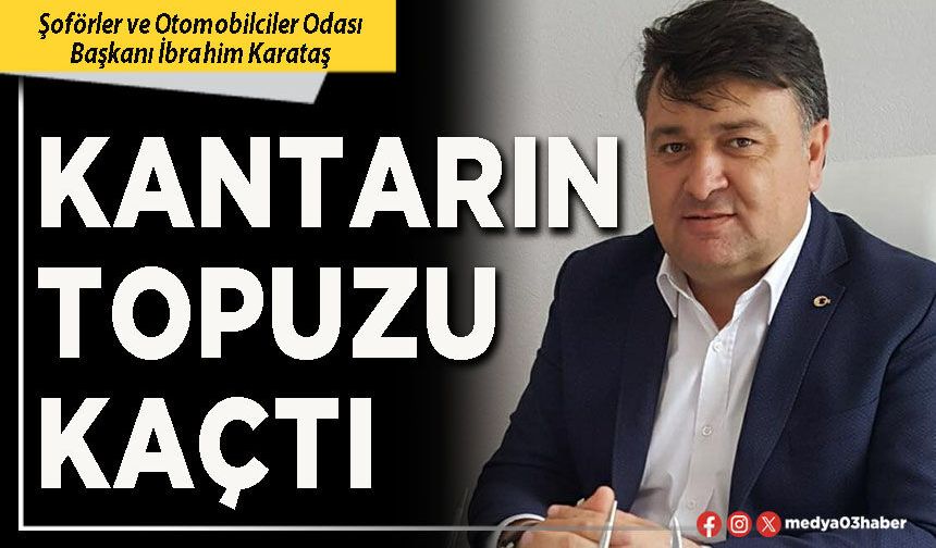 Kantarın topuzu kaçtı