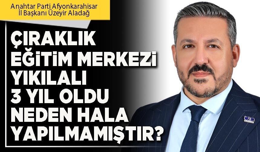 Çıraklık Eğitim Merkezi yıkılalı 3 yıl oldu neden hala yapılmamıştır?