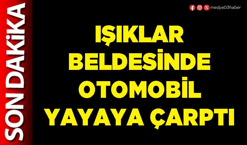 Işıklar Beldesinde otomobil yayaya çarptı