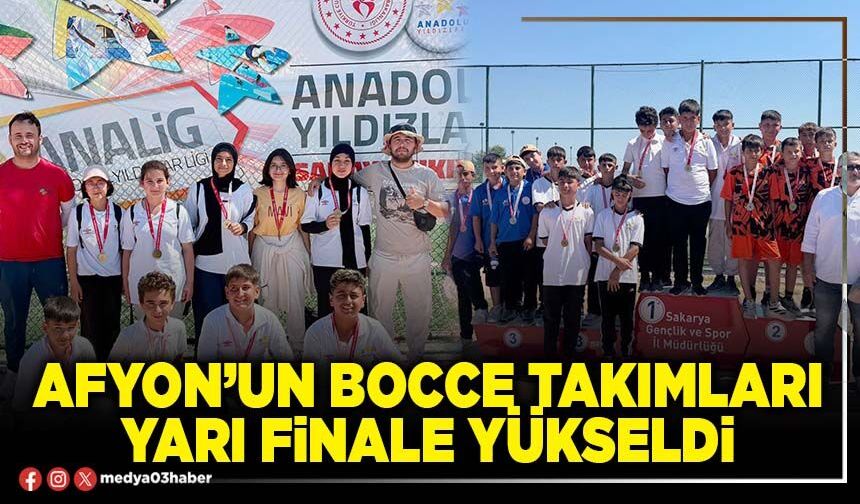 Afyon’un Bocce Takımları yarı finale yükseldi