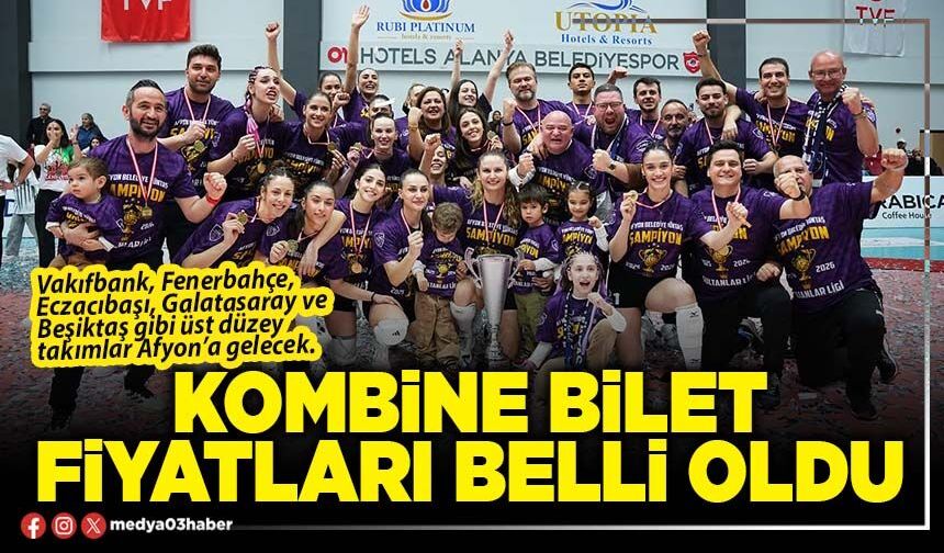 Kombine bilet fiyatları belli oldu