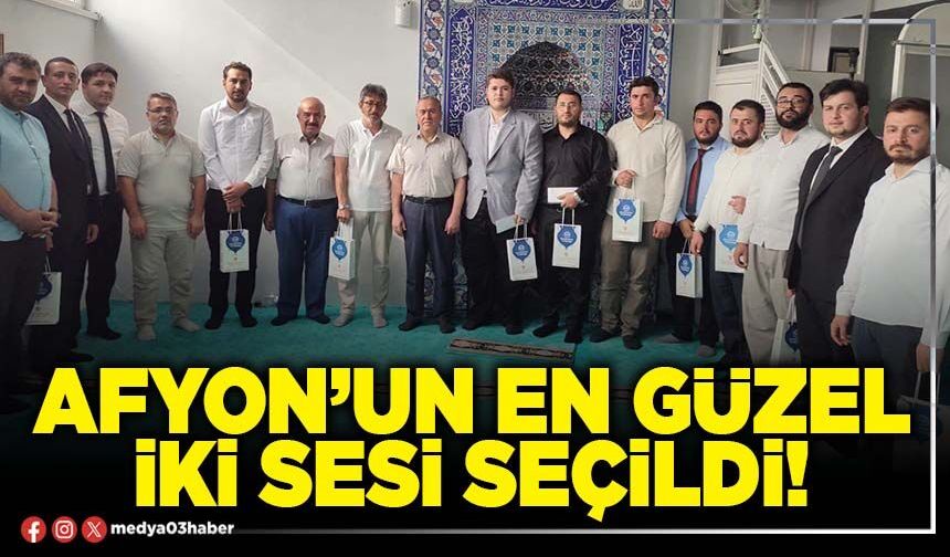 Afyon’un en güzel iki sesi seçildi!