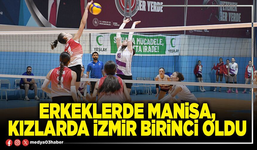 Erkeklerde Manisa, kızlarda İzmir birinci oldu