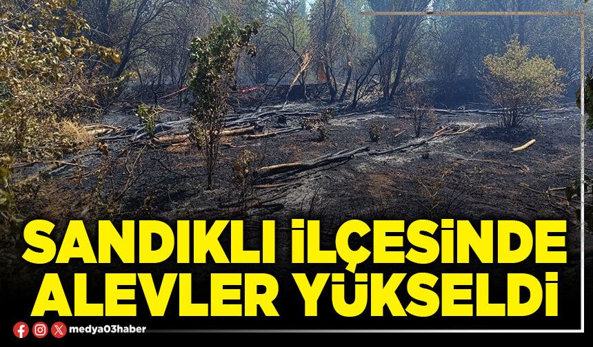 Sandıklı İlçesinde alevler yükseldi