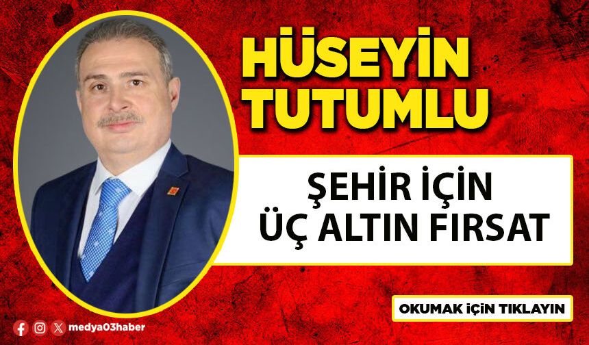 Şehir için üç altın fırsat[i]