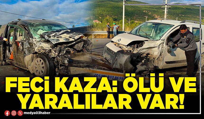Feci kaza: Ölü ve yaralılar var!