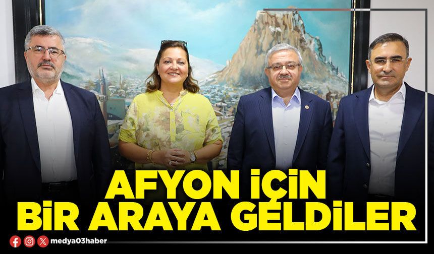 Afyon için bir araya geldiler
