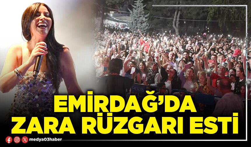 Emirdağ’da Zara rüzgarı esti